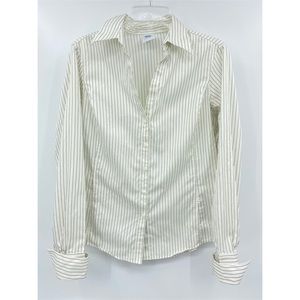 Brooks brothers women’s v neck button down blouse
